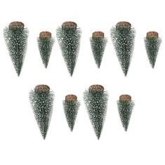 Árvore de Natal, Decoração de Mesa de Natal Com um Pacote Conveniente de 10 Peças 10 Decoração de Pinheiro de Natal Mini Árvore de Natal para Decoração Versátil
