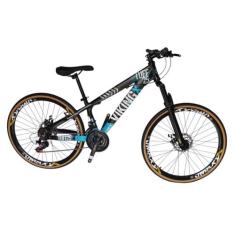 Bicicleta Freeride Aluminio Tuff 25 Aro 26 24V Vikingx Rodas Vmaxx Sus