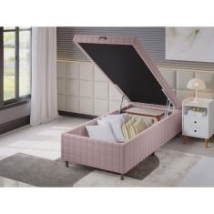 Base Box Baú Solteiro Ibiza 35cm 1,88m 0,88m