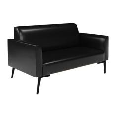 Sofá Namoradeira Pés Villach Marisa Corano Preto - DRossi