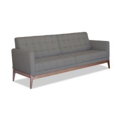 Sofá  3 Lugares Brooks Linho Cimento 230 cm
