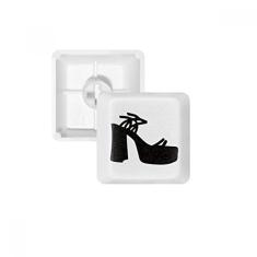 Black Women's High Heels Outline Pattern Keycap teclado mecânico PBT Gaming Upgrade Kit