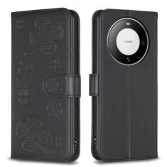 Capa carteira para Huawei Mate 60 Pro/60 Pro+, com 3 cartões e 1 compartimento para dinheiro, capa de telefone flip de couro PU à prova de choque compatível com Huawei Mate 60 Pro/60 Pro Plus 6,8