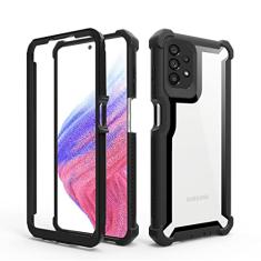 Asuwish Capa de telefone para Samsung Galaxy A53 5G 2022 capa à prova de choque à prova de quedas proteção de corpo inteiro resistente híbrido dupla camada acessórios para celular Gaxaly A53 G5