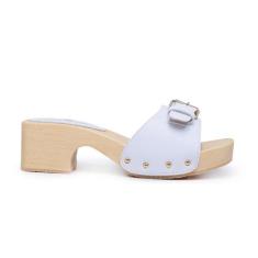 Tamanco Com Salto em Madeira material ecológico Legitimo Luxo - LR Lin