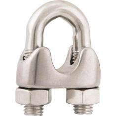 Clips para cabo de aço 3/8" leve inox - Vonder