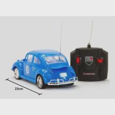 Carrinho Brinquedo Fusquinha De Controle Remoto Infantil Acende Farol 