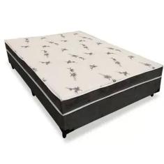 Cama Box Bau Conjugada Espuma Dupla Viuvo Corino (110Kg - 1.28X1.88X56)
