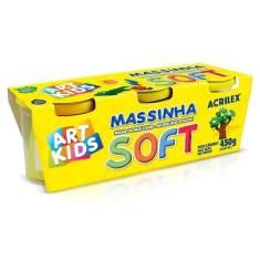 Massinha De Modelar - Soft - 3 Potes - 150ml - Acrilex