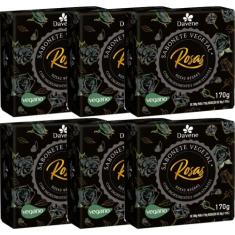6UN Sabonete Vegetal Rosas Negras 170g Davene