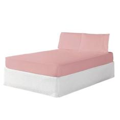 Jogo De Cama Kit Lençol Casal Padrão 3PÇS Hotel Cama Box - SEVEN ENXOV