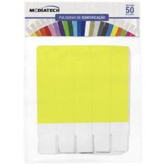 Pulseira Identificacao Amarelo Fluor