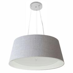 Lustre Pendente Cone Md-4015 Cúpula Em Tecido 25/60x50cm Rust