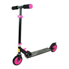 Patinete Radical Preto e Rosa Altura Ajustável, DM Toys