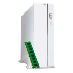 Computador Pc Slim Cpu Branco Intel I3 4gb Ram Ssd 120gb Nf - PRIME SH
