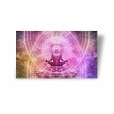 Quadro Canvas Premium Meditação Chakras Consciência 60X40Cm - Plimshop