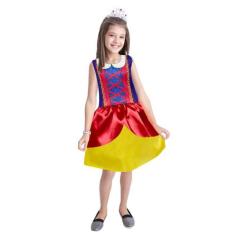 Fantasia Infantil Vestido Princesa Para Bloquinho de Carnaval - Fantas