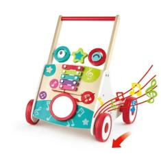 Andador Infantil Musical em Madeira Marrom - Hape