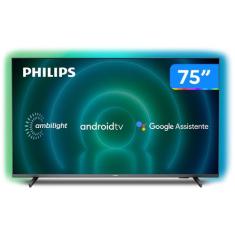 Smart TV 75 4K UHD D-LED Philips 75PUG7906/78 - Ambilight 60Hz Android