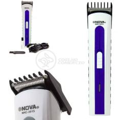 Máquina De Cortar Cabelo Barba Pelos Pezinho Portátil Nhc-3915 Bivolt Recarregável Azul - Nova