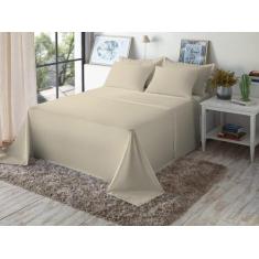 Jogo De Cama King Size Liso 180 Fios Fiori