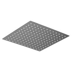 Ducha Chuveiro Slim Preto Quadrado Metal 30X30 Sem Braço