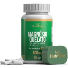 Magnésio Quelato (Bisglicinato) Concentrado 180 Cápsulas 500mg - Nutrione