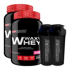 KIT - 2x Whey Protein Waxy Whey 900g + 2x Coqueteleira - Bodybuilders-Unissex