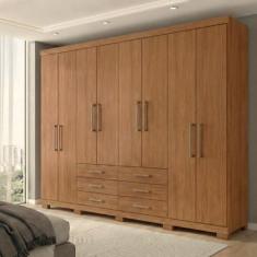 Guarda Roupa Casal 8 Portas e 6 Gavetas com Pés Master - Santos Andirá