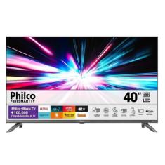Smart Tv 40'' Philco Ptv40m9gr2cgb Roku Led Dolby Audio, Preto, Bivolt