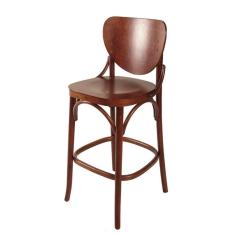 Banqueta de Madeira Canadá Imbuia Verniz