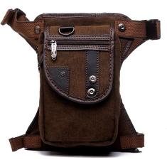 Bolsa de perna para exterior, pacote de coxa, pacote de cintura de nylon vintage, bolsa de perna masculina casual, equipamento de pochete, bolsa de coxa, tronco, quadril ou bumbum, bolsa de