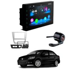 Central Multimídia CarPlay Mp5 2 Din Faaftech 7 Polegadas + Câmera de 
