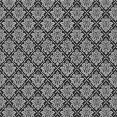 Papel De Parede Arabesco Cinza E Preto Sala Quarto Casal - LRP