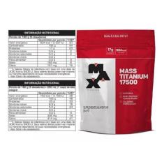 Max Titanium Hipercalórico Mass Titanium 17500 3kg, Leite Condensado