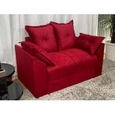 Sofá 2 Lugares Vermelho 608 Paris - Alpoim