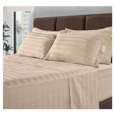 Jogo De Cama Queen 300 Fios 100% Algodão 4 Peças