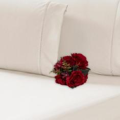 Jogo Lençol Casal King Size 3 Peças 200 Fios 100% Algodão Ponto Palito