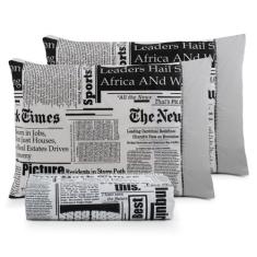 Jogo de cama Queen 3pç estampado ponto palito 100% algodão - SAFIRA EN