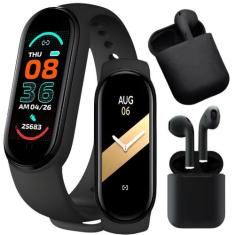 Relógio inteligente Smartwatch Y8 Fone Bluetooth android e iOS - TWS, 