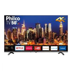 Smart Tv 4k LED 50 Polegadas Philco Bivolt PTV50Q20SNBL