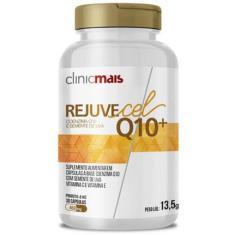 Rejuvecel Q10+ e Semente de Uva   Clinic Mais - 30 capsulas - sem sabor 