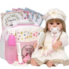Boneca Princesa Baby Alive Realista Recém Nascido Bolsa - Cegonha Rebo