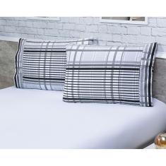 Jogo Lençol Solteiro 2 Peças 1,88X0,88X40Cm 180 Fios Branco
