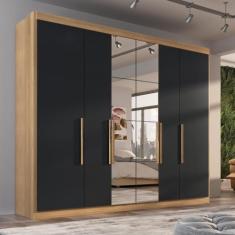 Guarda Roupa Casal Valencia 6 Portas 6 Gav C/ Esp - Quarta Divisão Móv