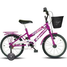 Bicicleta infantil Aro 16 South Nininha Cesto e Paralama meninas-Feminino