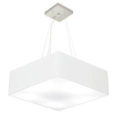 Lustre Pendente Quadrado Md-4032 C pula Em Tecido 15/50x50cm
