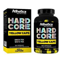 Hardcore Yellow Caps 420mg Cafeína (120 Caps) Atlhetica Nutrition