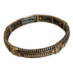 Pulseira Dourada Cristais Armazém Rr Bijoux