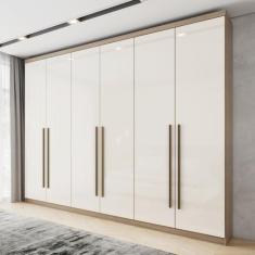 Guarda-Roupa Casal 6 Portas 3 Gavetas Melvin Espresso Móveis